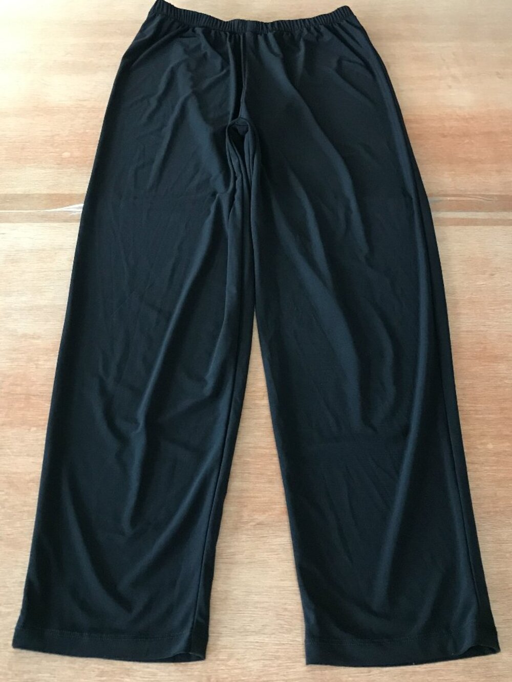 Anne Namba Pull On Pants Women M Black High Rise Elastic Waist Stretch Preppy